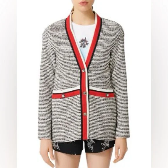 Maje "Visala" Tweed-Effect Matching Set - Picture 2 of 14